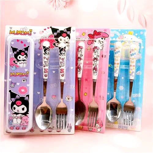 قاشق و چنگال کرومی ملودی